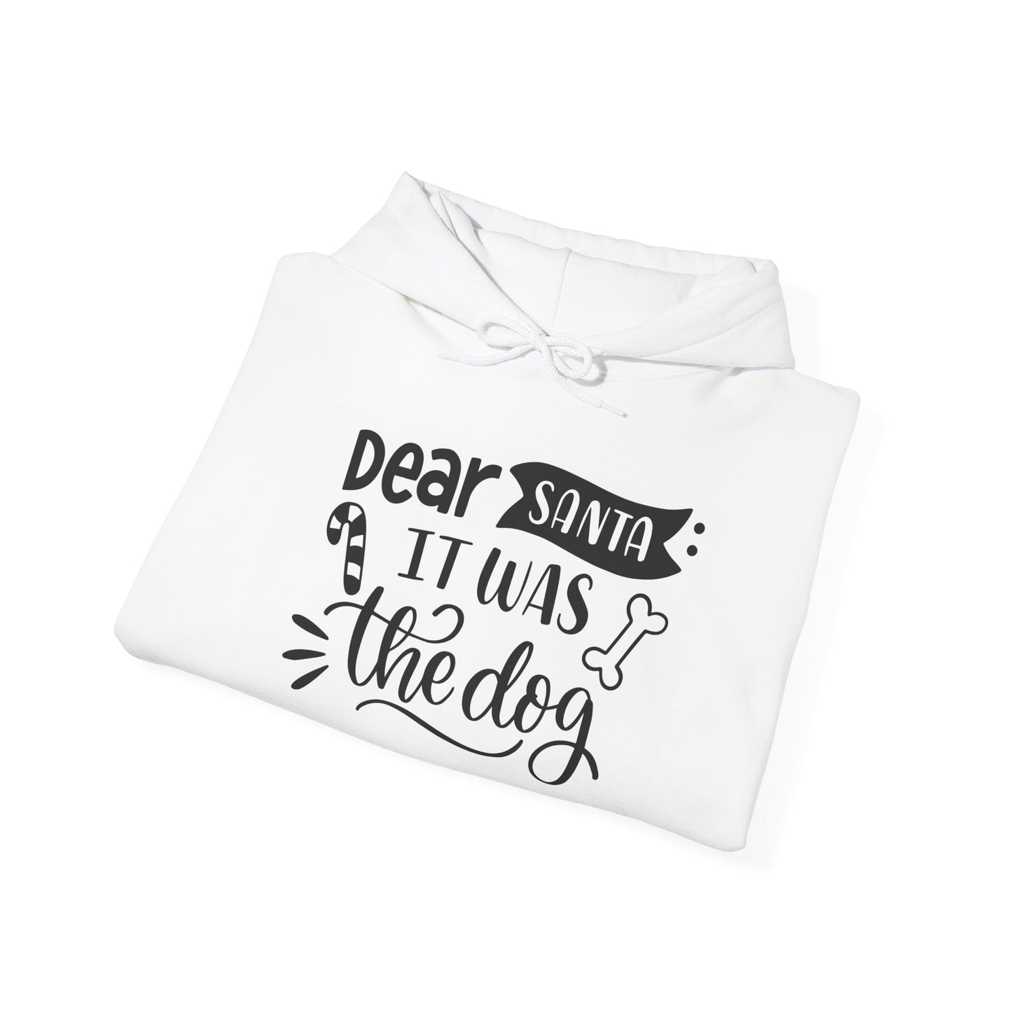 Santa 'It Was The Dog' Hoodie — Funny Christmas Sweatshirt