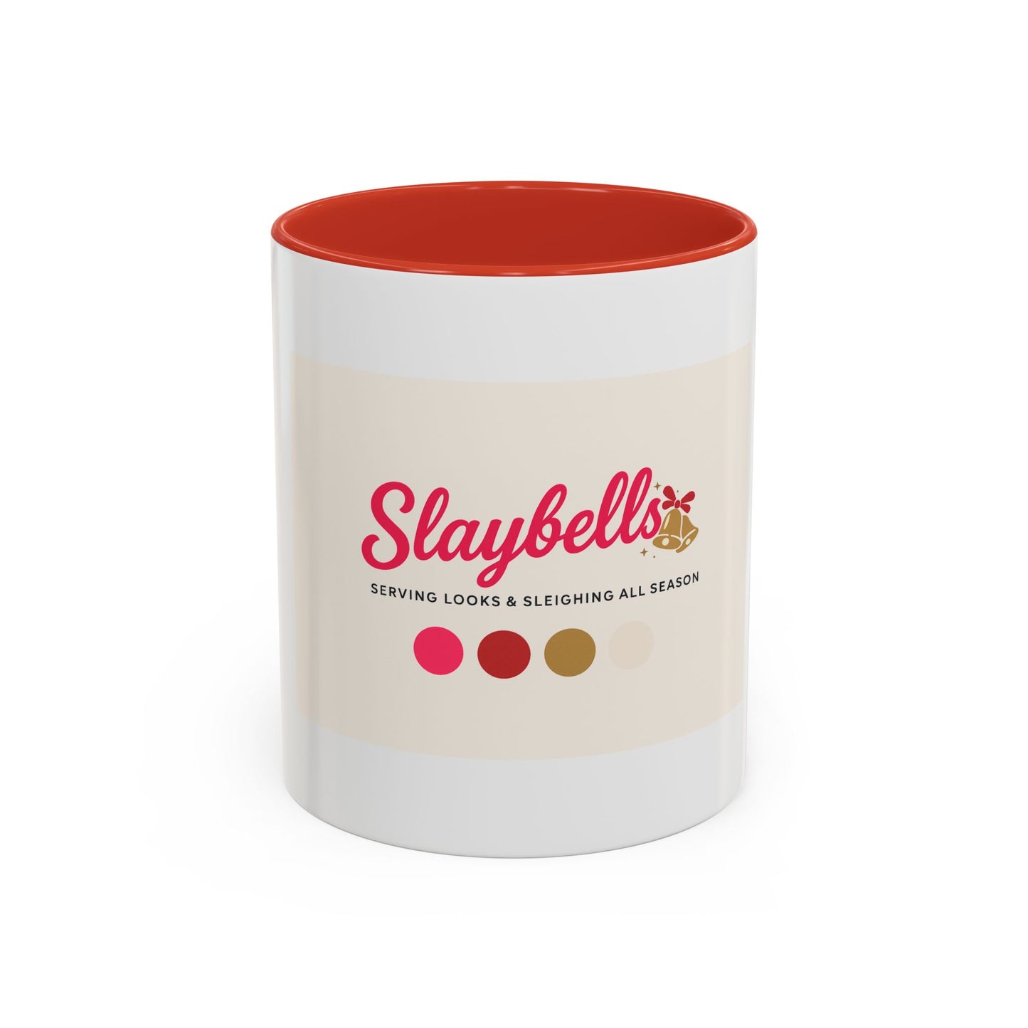 Slaybells Accent Coffee Mug – Festive 'Slaybells' Holiday Coffee Cup (11/15 oz)