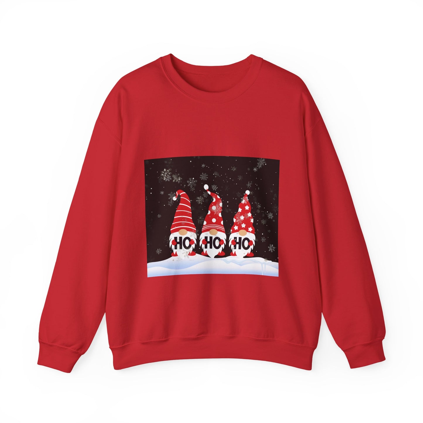 Christmas Gnome Sweatshirt - 'HO HO HO' Holiday Crewneck