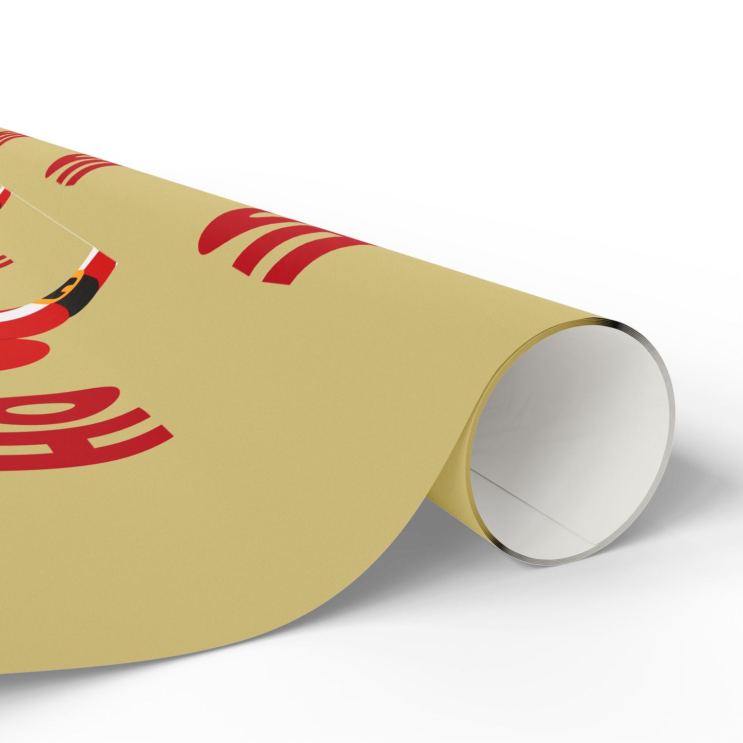 Santa 'Ho Ho Ho' Christmas Wrapping Paper — Festive Holiday Gift Wrap