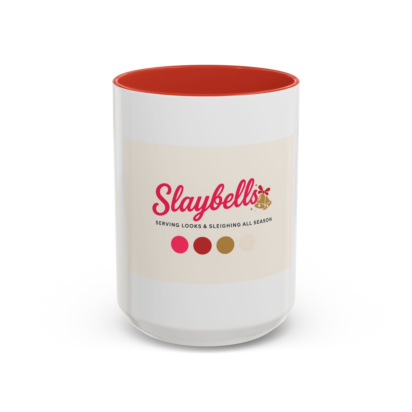 Slaybells Accent Coffee Mug – Festive 'Slaybells' Holiday Coffee Cup (11/15 oz)