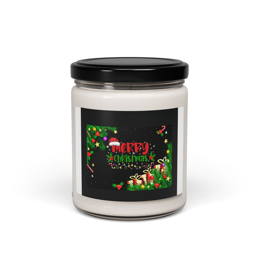 Merry Christmas 9oz Scented Soy Candle — Holiday Gift Candle