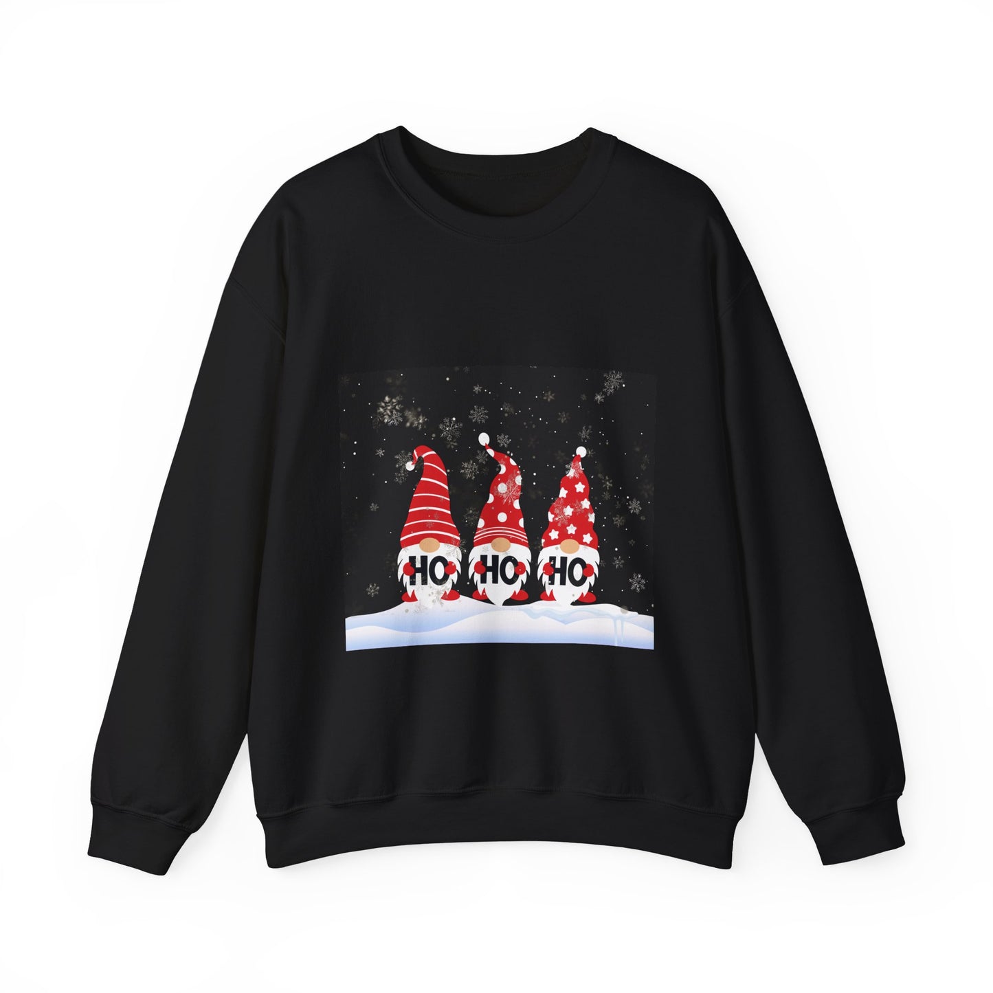 Christmas Gnome Sweatshirt - 'HO HO HO' Holiday Crewneck