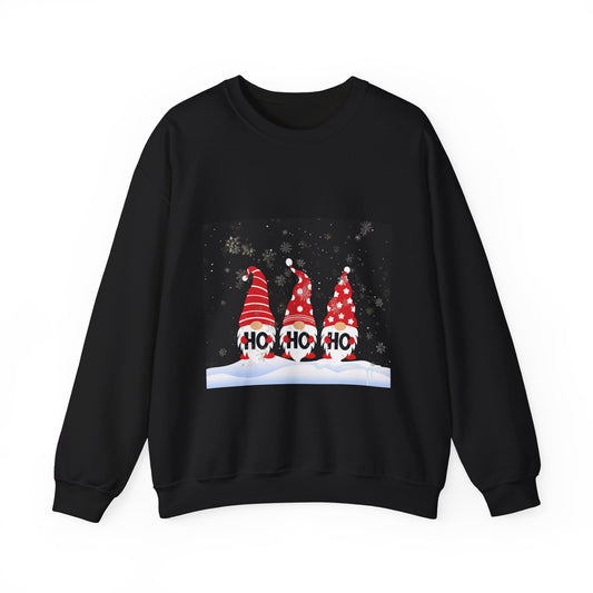 Christmas Gnome Sweatshirt - 'HO HO HO' Holiday Crewneck